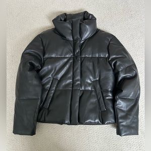Abercrombie & Fitch Mini Vegan Leather Puffer